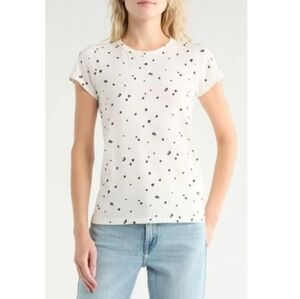 NWT Rag & Bone Summer Daisy Tee Size XXS White Multi